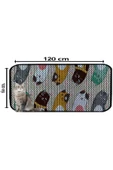 PeraMila BÜYÜK BOY ELEKLİ TUVALET ÖNÜ DESENLİ KEDİ KUMU PASPASI 60 x 120 cm thumbnail 2