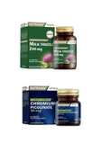 Nutraxin Milk Thistle 60 Tablet + Krom Minerali Içeren Gıda Takviyesi 90 Tablet thumbnail 1