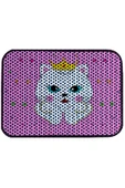PeraMila Elekli Tuvalet Önü Desenli Kedi Kumu Paspas 45 X 60 Cm thumbnail 3