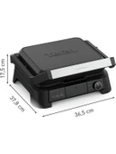Tefal GC510DE0 SuperGrill 3in1 6 Dilim Kapasiteli 2000 Watt Barbekü Izgara ve Tost Makinesi - Inox thumbnail 1
