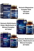 Nutraxin Magnezyum Complex 60 Tablet + Nutraxin Multivitamin Mineral Complex Erkek Nutraxin Womens thumbnail 1