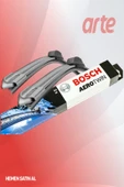Opel Astra L Ön ve Arka Silecek Takımı 2021-2025 Uyumlu | Bosch Aerotwin Serisi | 3'lü Set | thumbnail 1