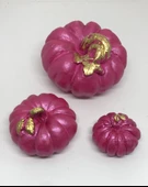 LEBRON Dekoratif Ball Kabağı 3 lü Mor thumbnail 1