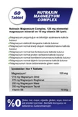 Nutraxin Magnezyum Complex 60 Tablet 125 Mg & Nutraxin Iron Max 17 Mg thumbnail 2