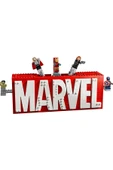 LEGO ® Marvel: MARVEL Logosu ve Minifigürleri 76313 – Yapım Seti (931 Parça) thumbnail 2