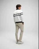 Ellesse EM619 Erkek Yarım Fermuarlı Beyaz Sweat thumbnail 5