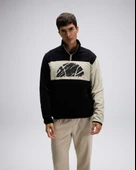 Ellesse EM519-BK Erkek Yarım Fermuarlı Siyah Sweat thumbnail 14