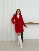 Cepli kuşaklı kaşe kaban kırmızı st26458 thumbnail 4