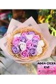 PEMBE & LİLA AŞK MASALI BUKETİ  Söz Nişan Teklif Buketi, Sevgiliye Eşe Özel Gün Hediyesi thumbnail 3