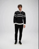 Ellesse EM619 Erkek Yarım Fermuarlı Siyah Sweat thumbnail 1