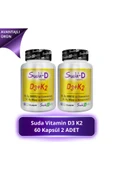 Suda Vitamin D3+K2 Vitamini 60  Kapsül 2 Adet thumbnail 1
