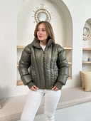 Puffer kısa mont haki st25534 thumbnail 3