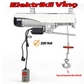 Elektrikli Vinç 400/800 KG Caraskal Uzaktan Kumandalı 30 m Halatlı Yük Kaldırma Makinesi thumbnail 2