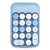 Renkli Daktilo Tarzı Vintage Kablosuz Wıreless Numeric Keypad 18 Tuşlu Sayısal Klavye Numpad thumbnail 8