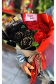 SENDEN ÖNCE SENDEN SONRA GÜL BUKETİ YÜKSEK KALİTE KADİFE GÜL SEVGİLİYE EŞE DOĞUM GÜNÜ HEDİYESİ thumbnail 1