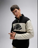 Ellesse EM519-BK Erkek Yarım Fermuarlı Siyah Sweat thumbnail 2
