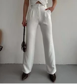 Palazzo pantolon beyaz s23211 thumbnail 1