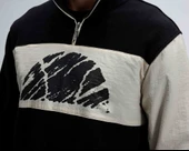 Ellesse EM519-BK Erkek Yarım Fermuarlı Siyah Sweat thumbnail 3