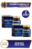 Nutraxin Folik Asit 400 Mcg 100 Tablet 2 Adet thumbnail 1