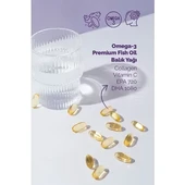 Collagen Forte Platinum Omega-3 Premium Fish Oil 90 Softgel X 1000mg, Balık Yağı, Hidrolize Kolajen & C Vitamini thumbnail 3