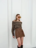 Kontrast deri etek kahve w260015 thumbnail 3