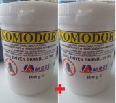 Komodor Suda Eriyen Granül 25 Wg Sinek Yemi 100 Gr X 2 Adet Skt 2023 yeni Ürün - 1