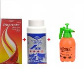 Biyoteknik Ilaçlama Pompası 2 Litre Sipertoks 100ml Pergan 100 Gr granül - 1