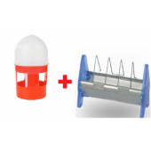 Güvercin Suluğu 1 Litre + 15 Cm Güvercin YemlikST - 1