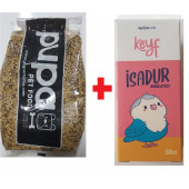 Kanarya Yemi 1 kg Karışık Taneli Keyf Isadur 50 cc Kuşlarda Ishal Durdurma Özelliğine Sahiptir - 1