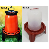Tavuk Yemliği Ayaklı 12 kg Tavuk Suluğu Ayaklı 12 lt - 1