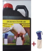 Sağım Sonrası Meme Dezenfektanı Dermo Iyobar 5 Lt + Dezenfekte Kabı - 1
