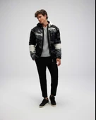 Ellesse EM516-GI Erkek Fermuarlı Kapüşonlu Siyah Polar Mont thumbnail 4