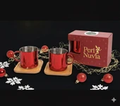 Özel Tasarım 2’li Kahve Fincanı Borosilikat Cam thumbnail 5