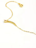 925 Ayar 18K Altın Kaplama Elif Yıldız Zirkon Bileklik thumbnail 3