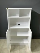 Parla Kahve Köşesi Çok Amaçlı Dolap Kiler Dolabı Mutfak Bangosu Erzak Dolabı Bölmeli Beyaz 72 cm thumbnail 5