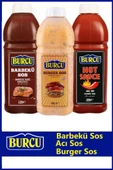 Burcu 3'lü Büyük Boy Sos Severler Seti ( Burger Sos, Acı Sos, Barbekü Sos) thumbnail 1