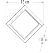 Cata CT-7074 12W 3200K Günışığı Sıva Üstü LED Aplik thumbnail 2