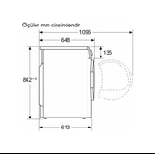 Profilo KM09611JTR Kurutma Makinesi 9 KG Beyaz thumbnail 8