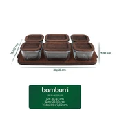 Bambum Nero - Enzo - 13 Parça Cam Kahvaltı Seti thumbnail 2