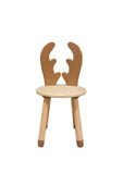 Wood & Joy Doğal Ahşap Renkli Çocuk Sandalye Geyik thumbnail 1