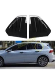 ROAL TUNİNG 2020+VE ÜZERİ UYUMLU VOLKSWAGEN GOLF 8 KELEBEK CAM VİZÖR KAPLAMA IZGARA PİANO BLACK thumbnail 1