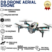 D9 Drone,Fırçasız Motorlu,90° Elektrikli Kamera, Tek Tuş Kalkış–İniş LED Işıklı 4K Akıllı Drone thumbnail 1