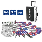 WORKPRO WP209089 145 Parça CR-V Profesyonel El Aleti Tamir Seti Tamir Bakım Çantası thumbnail 1