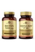 Solgar Biotin 5000 Mcg 50 Kapsül+ Gentle Iron 17 Mg 90 Kapsül thumbnail 1