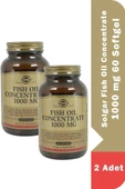 Solgar Fish Oil Concentrate 1000 mg 60 Softgel 2 Adet thumbnail 1