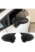 ROAL TUNİNG Seat Leon Mk2.5 Batman Yarasa Ayna Kapağı Parlak Siyah 2009-2012 thumbnail 2