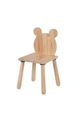 Wood & Joy Doğal Ahşap Çocuk Sandalye Ayı thumbnail 3