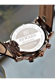 Reward Kahverengi Deri Kordon Roma Rakamlı Orjinal Kilit Fonksiyonlu Erkek Kol Saati + BİLEKLİK HEDİYELİ thumbnail 6