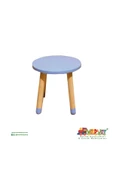 Wood & Joy Doğal Ahşap Renkli Çocuk Tabure (LİLA) thumbnail 1