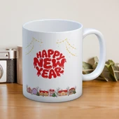 Yılbaşı Temalı Happy New Year Yazılı Hediyelik Kupa thumbnail 1